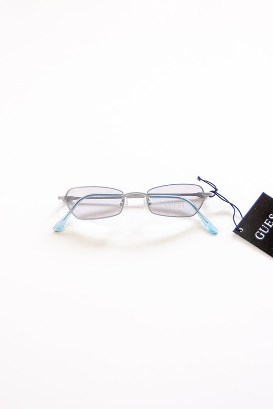 90s GUESS Grey Steel Frame Sunglasses
