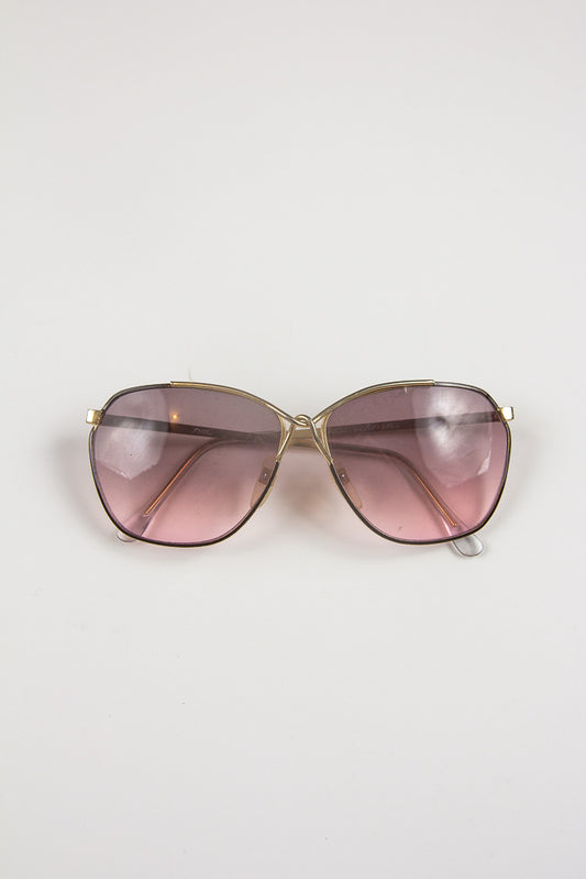 90s Gold Rimless Sunglasses