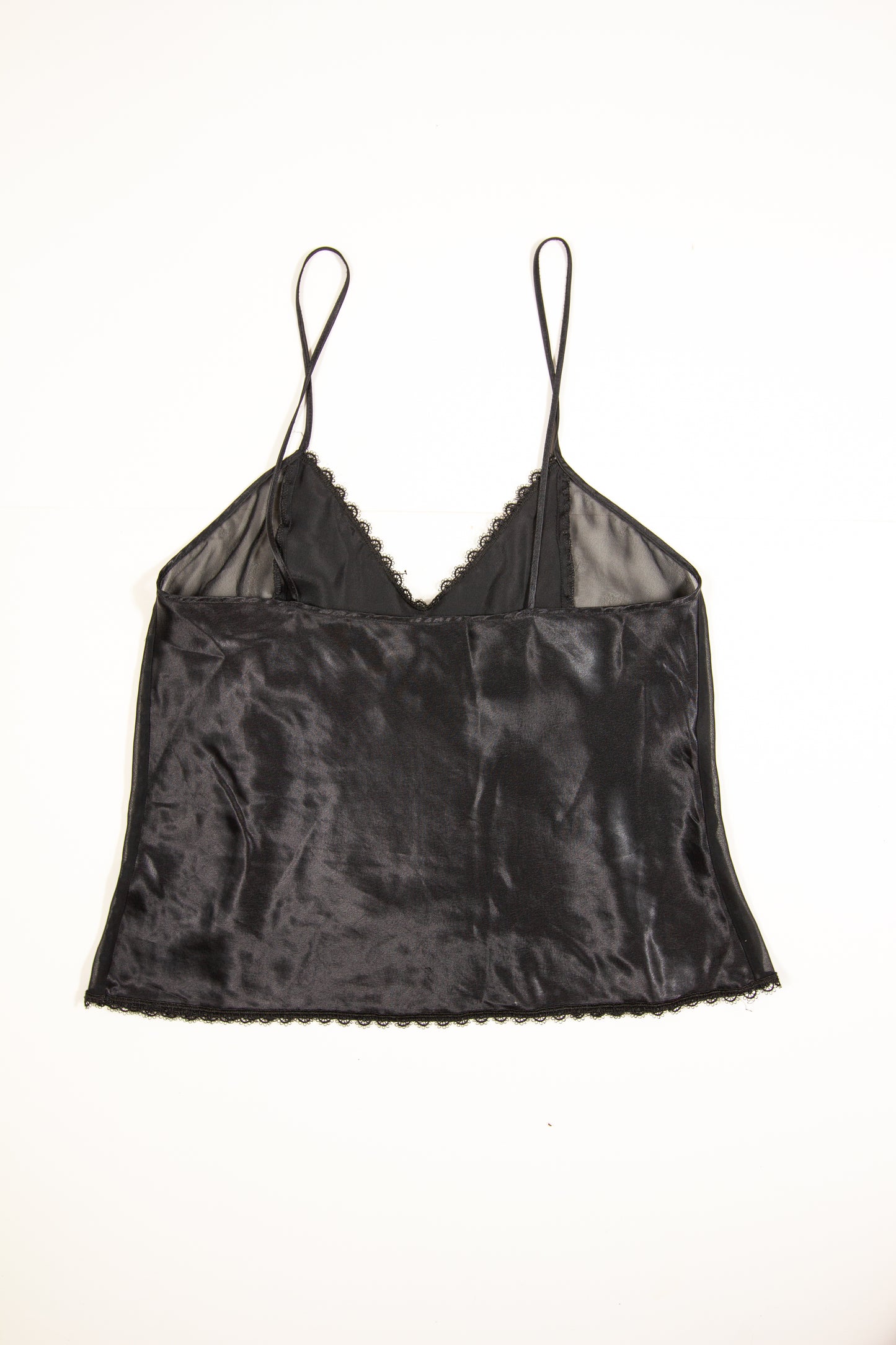 Vintage Black Sheer Slip Top