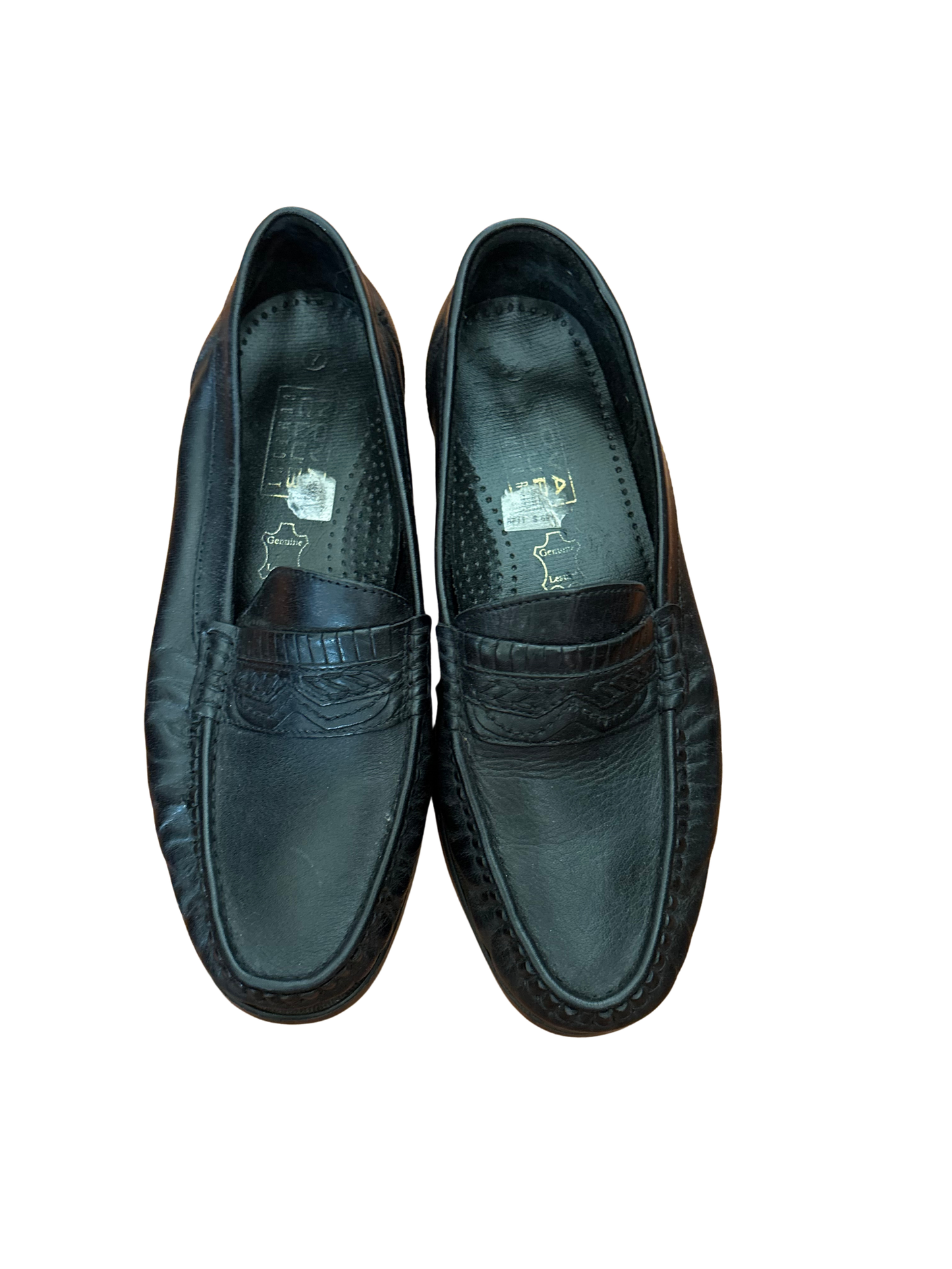 Vintage Black Venetian Loafers