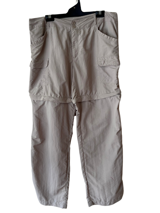 Khaki/Taupe Cargo Hiking Zip-Off Pants/Shorts