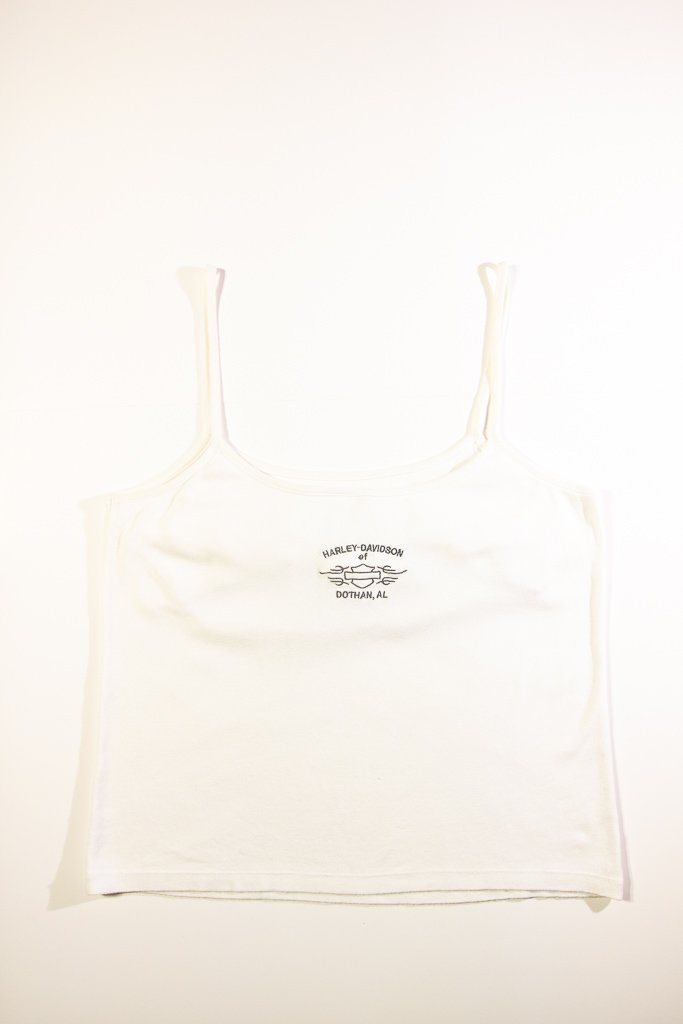 90s Harley Davidson White Singlet