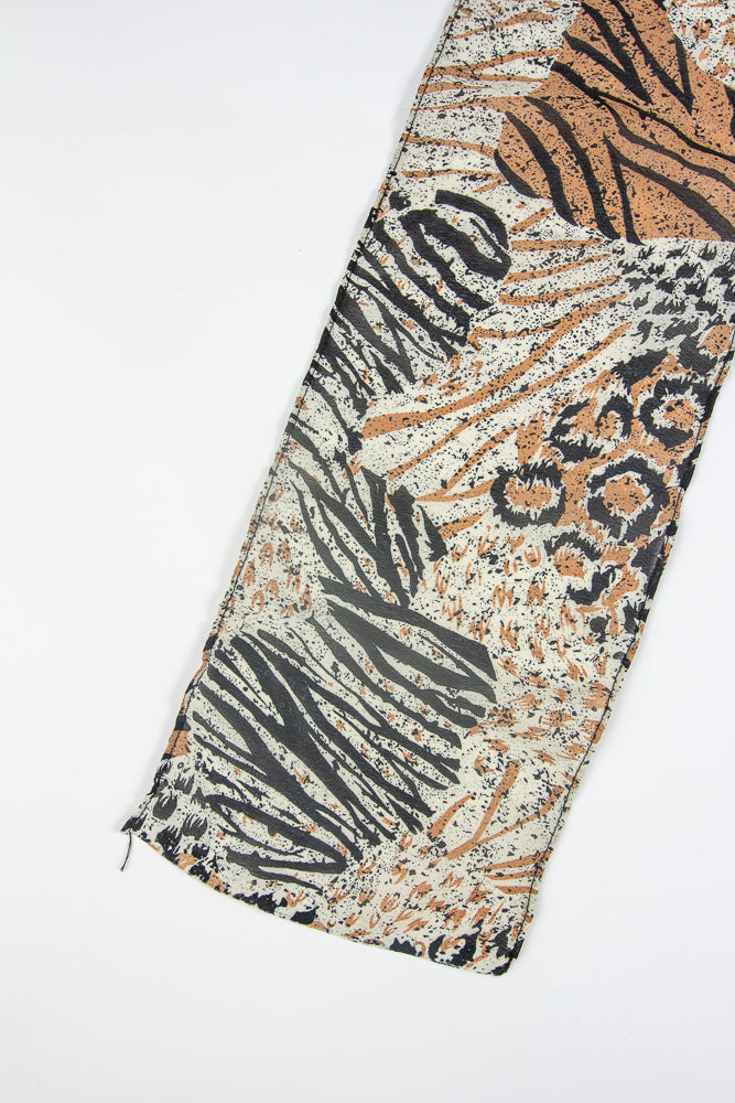 00s Animal Print Scarf