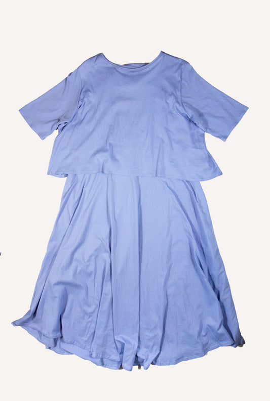 Preloved Powder Blue Midi Tee Dress