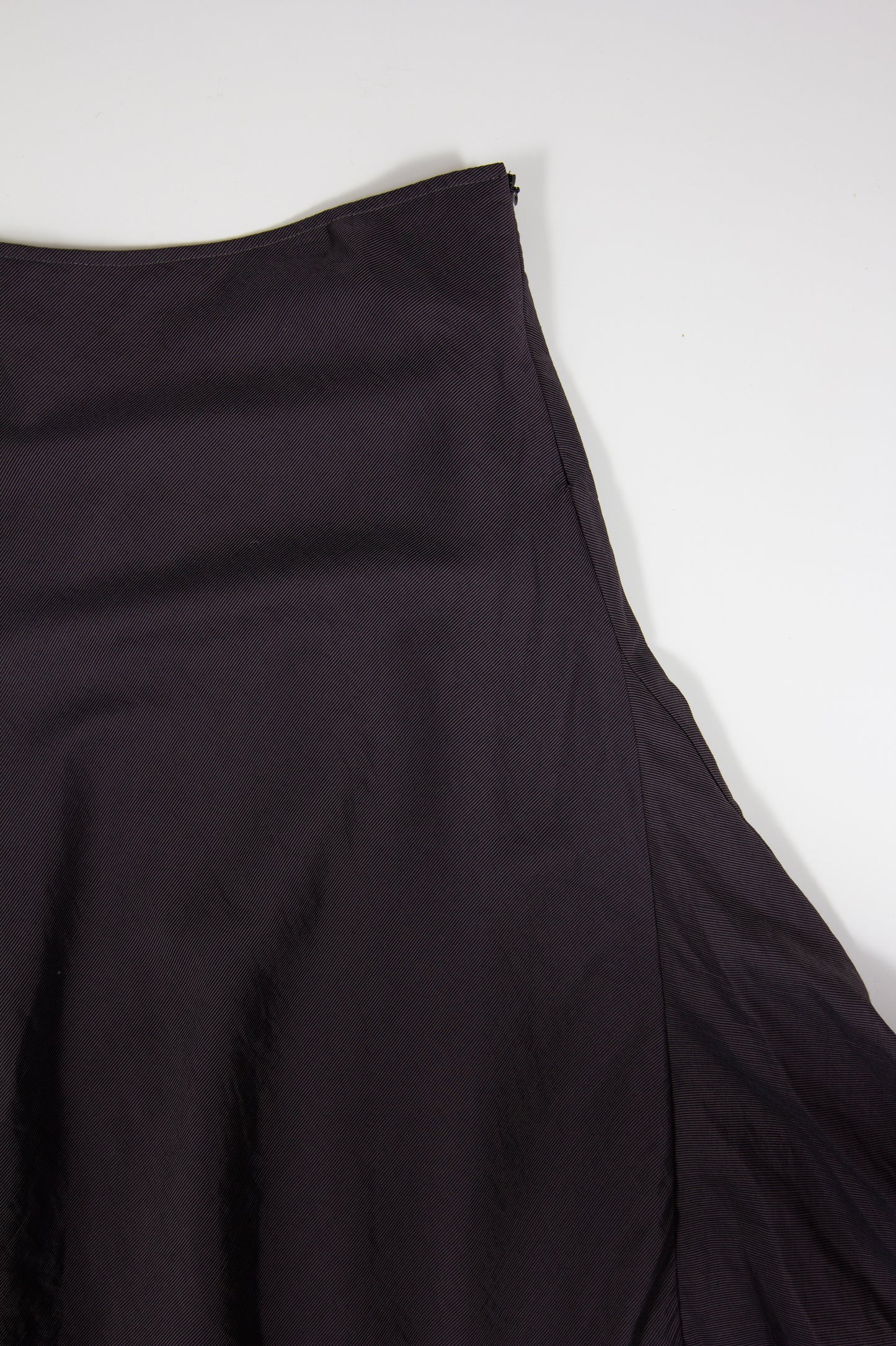 00s Brown Black Pinstripe Slip Skirt