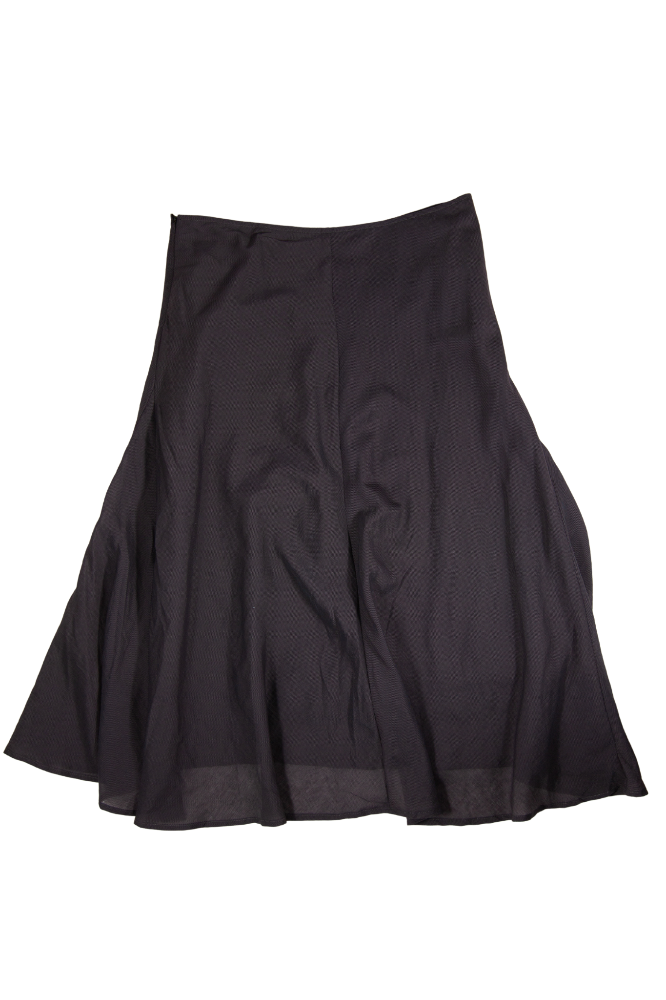 00s Brown Black Pinstripe Slip Skirt
