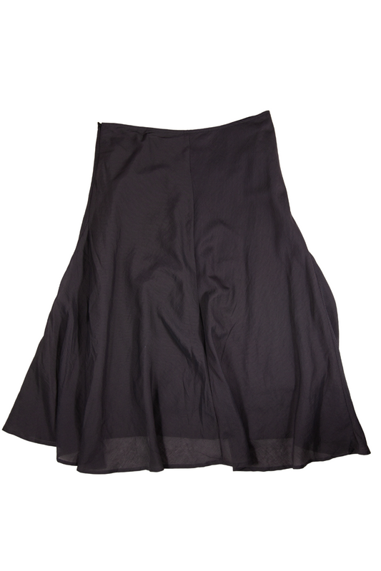 00s Brown Black Pinstripe Slip Skirt