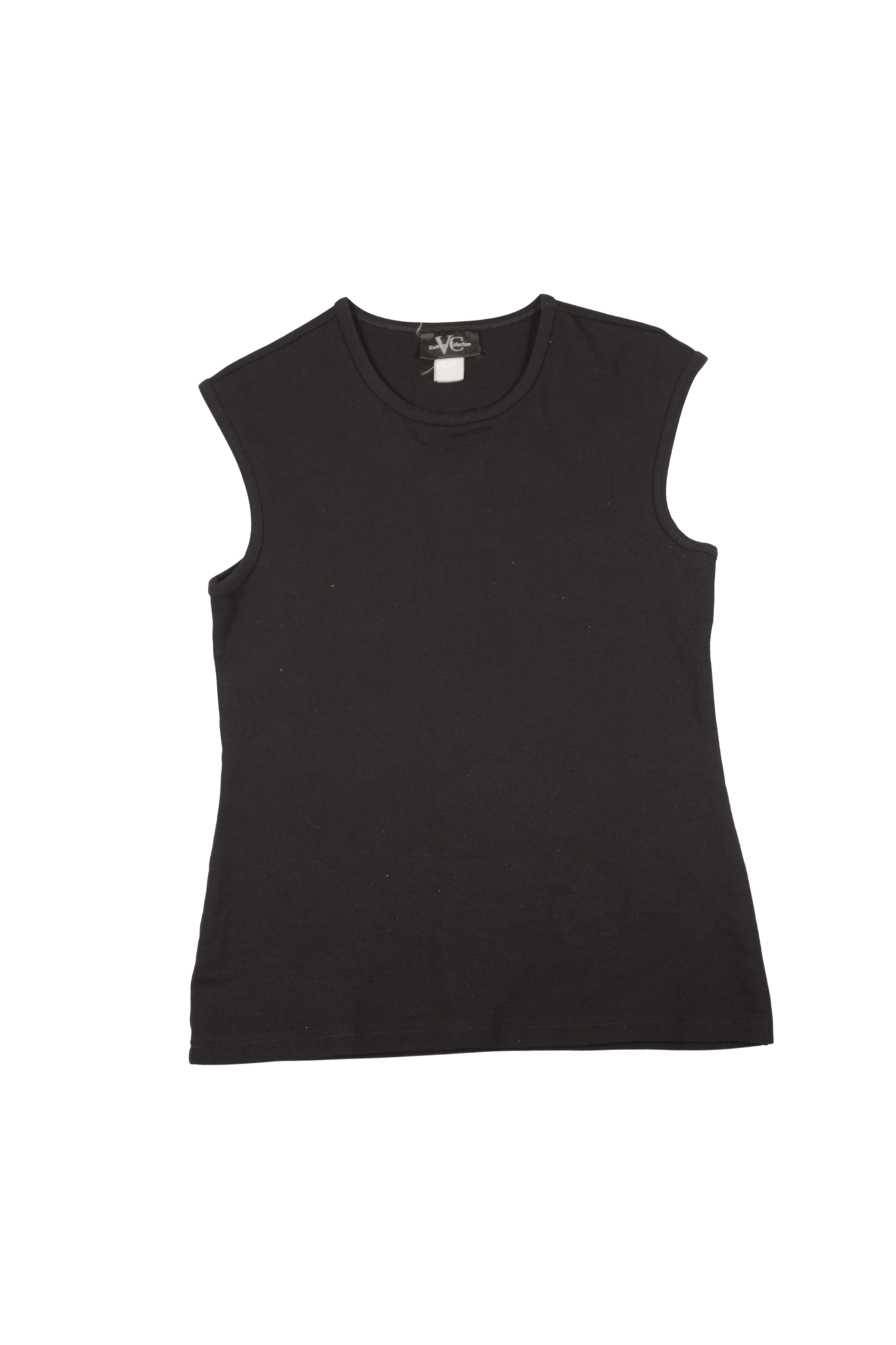 90s Black Sleeveless Singlet Top